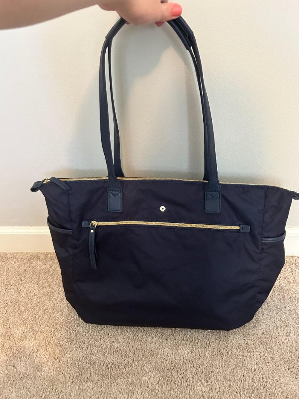 Samsonite Mobile Solution Tote, navy gold | office, travel | Cute & Functional!